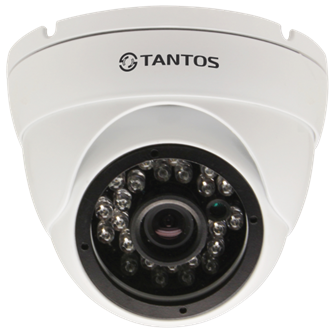 Tantos TSi-EBe2F (3.6) Видеокамера IP, купольная, уличная, антивандальная
