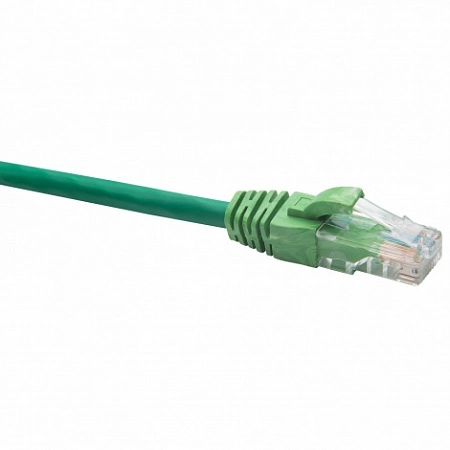 RJ45-RJ45 U/UTP Cat.5e LSZH нг(А)-HF (DR-181207), Патч-корд (коммутационный шнур) 1м, зеленый