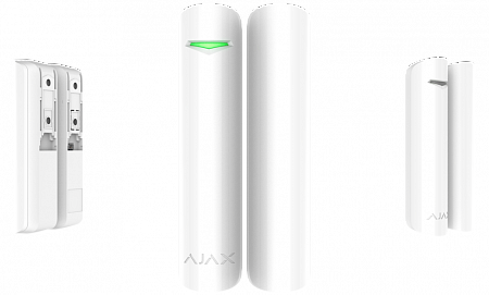 Ajax DoorProtect Plus (White) (9999.13.WH1) Магнитный датчик открытия с сенсором удара и наклона