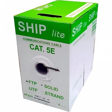 Ship lite Кабель FTP 5E 4x2xAWG24 OUTDOOR, 305м, медь, test 100м