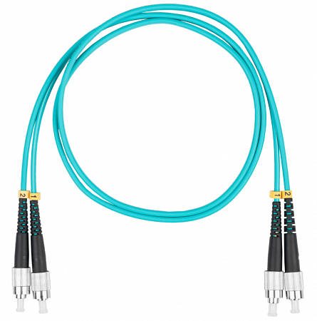 DATAREX FC-FC, дуплекс (duplex) OM3, нг(А)-HF, бирюзовый, 3,0 м Шнур оптический коммутационный (патч-корд)