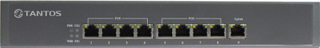 Tantos TSn - 8P9n Коммутатор 9 портовый, POE Ethernet