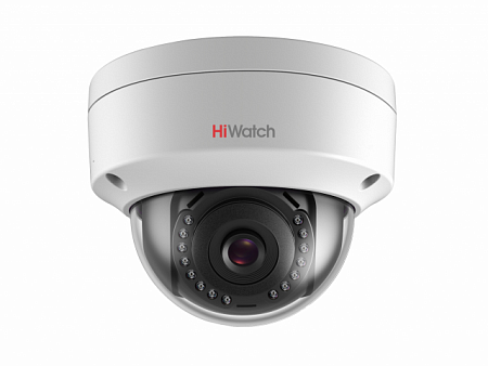 HiWatch DS-I102 (6) 1Mp уличная купольная IP-видеокамера с ИК-подсветкой до 30м 1/4'' Progressive Scan CMOS матрица; объектив 6мм; угол обзора 49°; механический ИК-фильтр; 0.01Лк@F1.2; DWDR; 3D DNR; BLC; Smart ИК; видеобитрейт 32кб/с -2Мб/с; IP67; IK10; -