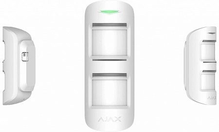 Ajax MotionProtect Outdoor (White) (12895.33.WH1) Внешний датчик движения с двумя сенсорами, антимаскинr-Grade 3, настраиваемый диапазон обнаружения
