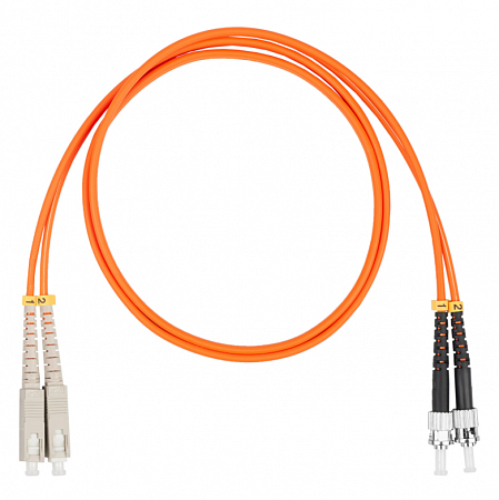 DATAREX SC-ST, дуплекс (duplex) OM2, нг(А)-HF, оранжевый, 5,0 м Шнур оптический коммутационный (патч-корд)