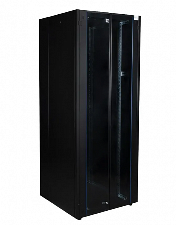 Шкаф нап. 19&quot;, 32U 800х800,2-я перед. дв. стек,2-я задн. дв. мет, сер.